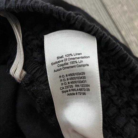 Aritzia Wilfred La Boheme Linen Wide Leg Pants Black Size Medium - Picture 8 of 13